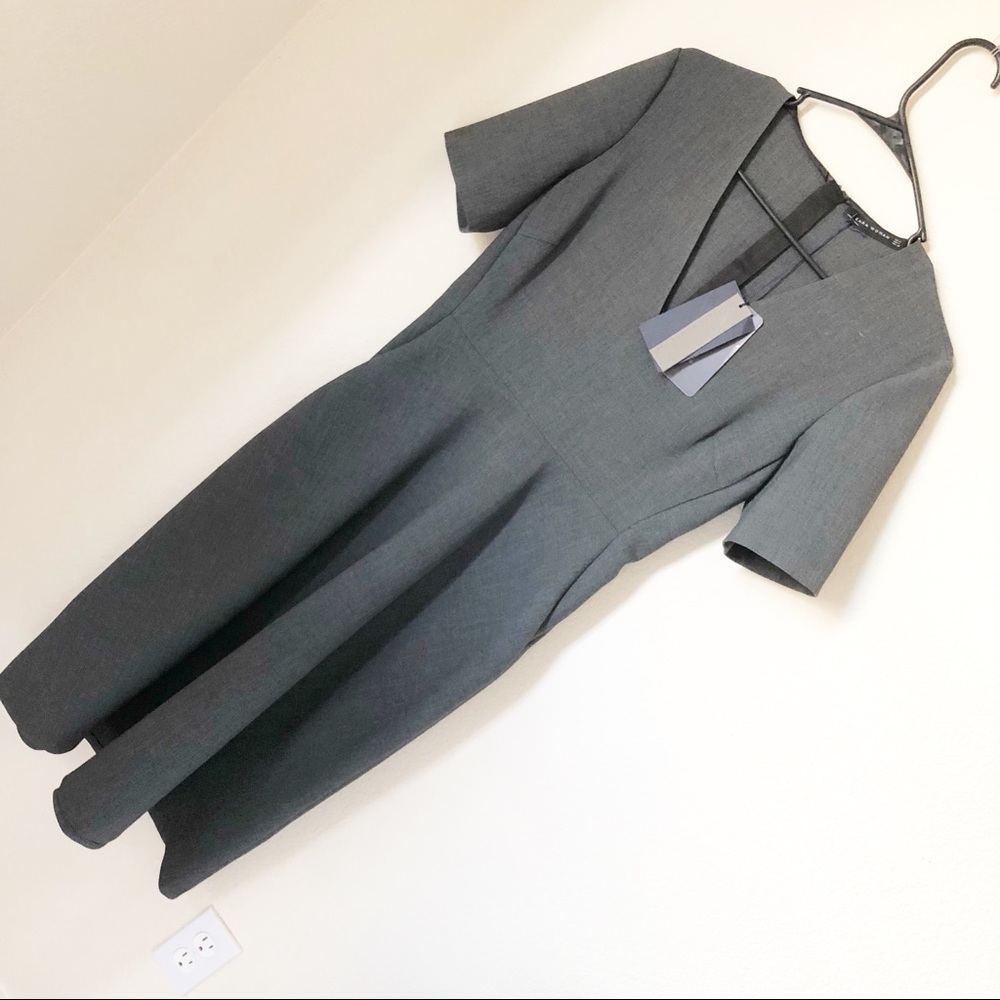 Zara Gray Flared Dress - Picture 4 of 5